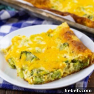 Broccoli Crescent Square on a small plate.