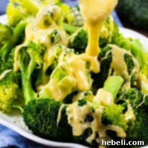 Delicious Homemade Broccoli with Cheddar Sauce