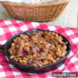 Slow Cooker Bourbon BBQ Baked Beans