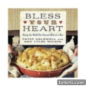 Cover of the 'Bless Your Heart' cookbook, a collection of Southern recipes and heartwarming stories.