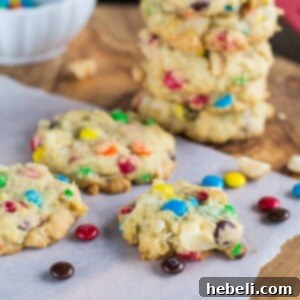 M&M, Coconut, and Macadamia Cookies ready to be eaten