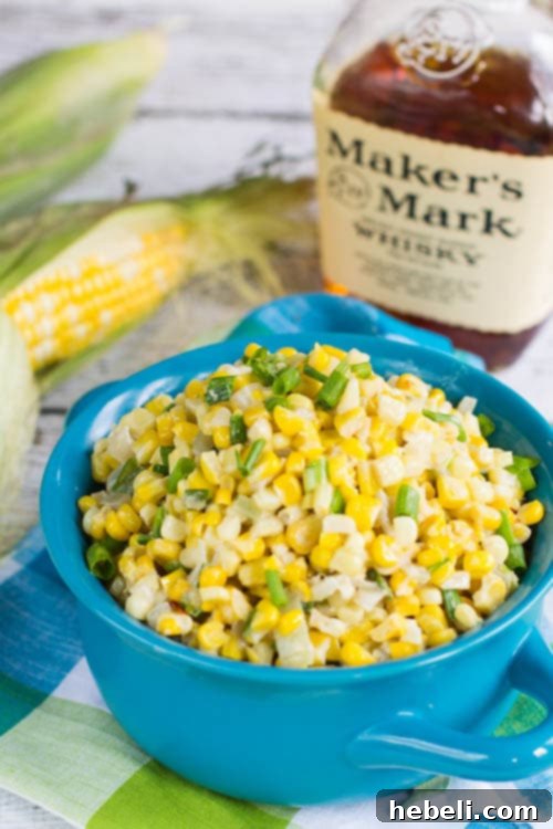 Whiskey Kissed Creamed Corn 5 Fresh corn on the cob, ready for Bourbon Creamed Corn
