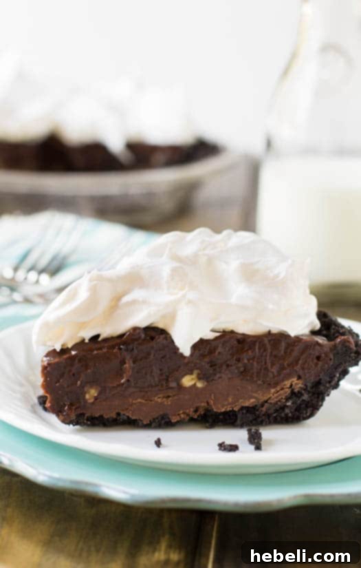 Mississippi Mud Pie 3 Top down view of a whole Mississippi Mud Pie