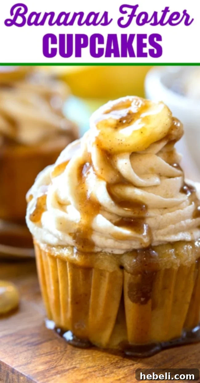 Decadent Bananas Foster Cupcakes 5 Bananas Foster Cupcakes
