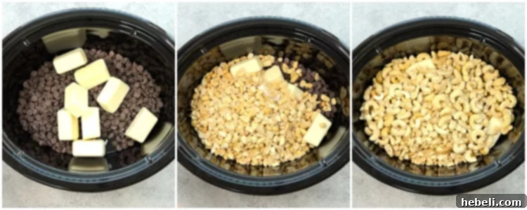 Ingredients added to crockpot.