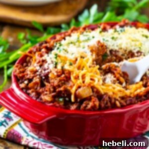 Cream Cheese Spaghetti Casserole