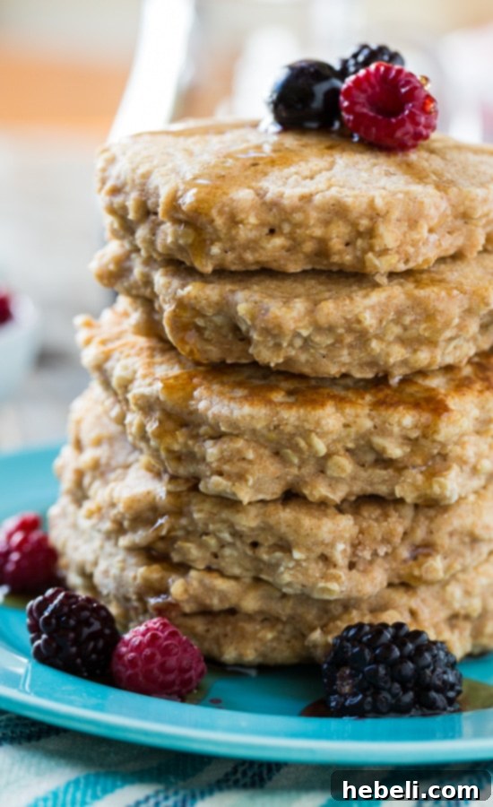 Fluffy Whole Wheat Pancakes 4 Super healthy Whole Wheat Pancakes stacked