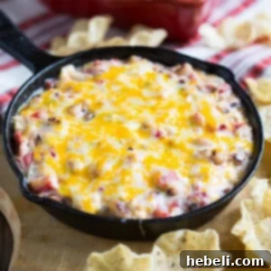 Hot Black-Eyed Pea Dip -perfect for New Year's or football parties.