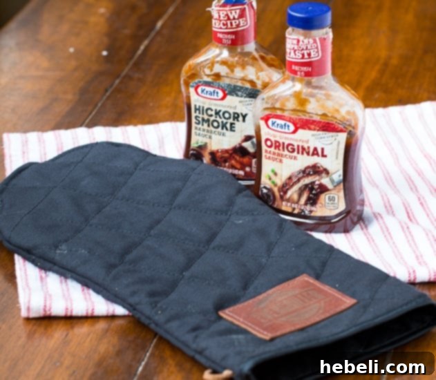 Kraft Barbecue Sauce and EVergriller Grill "n" Flip Mitt