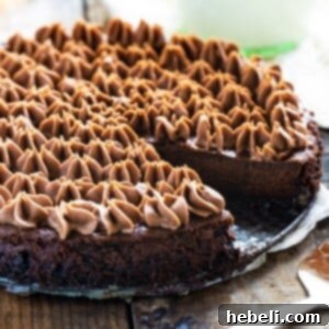 Finished Chocolate Velvet Dessert, ready to be served