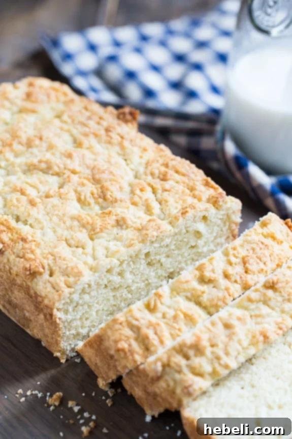 Rustic close-up of a homemade Buttermilk Bread loaf