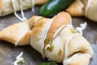 Cheesy Jalapeno Popper Crescent Rolls