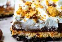 Decadent Butterfinger Chocolate and Peanut Butter Lush