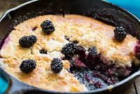 No-Fuss Skillet Blackberry Cobbler