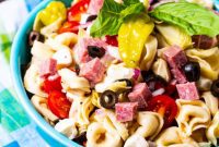 Zesty Antipasto Tortellini Pasta Salad with Newmans Own