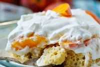 Luscious Peach Bourbon Tres Leches