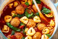 Hearty Meatball and Tortellini Soup