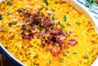 Golden Cheesy Corn Bake