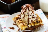 Cream Cheese Stuffed Peanut Butter Chocolate Chip Bars