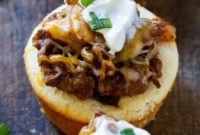 Stuffed Sloppy Joe Cornbread Muffins