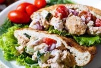 Greek Salmon Pita Sandwich