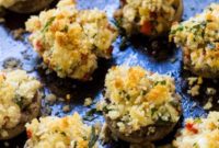 Decadent Crab Stuffed Mushrooms