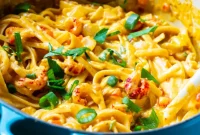 Spicy Cajun Crawfish Fettuccine