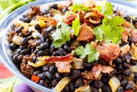 Spicy Chorizo Black Beans