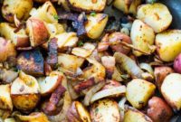 Savory Bacon Braised Red Potatoes