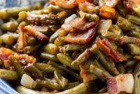 Sweet and Smoky Slow Cooker Green Beans