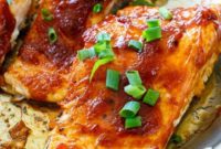 Golden Glazed BBQ Salmon