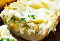 Savory Crab and Artichoke Bread Bake