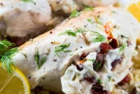 Herb and Feta Stuffed Greek Chicken