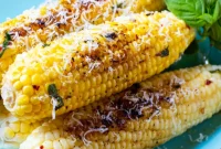 Savory Garlic Parmesan Grilled Corn