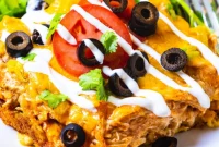 Fiery Chicken Tamale Bake