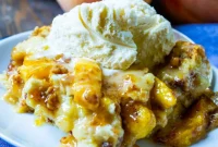 Comforting Peach Cinnamon Bread Pudding