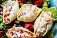 Creamy Tuna Stuffed Pasta Shells