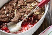Chocolate Cherry Cobbler