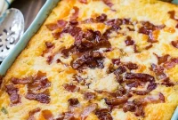Savory Cheesy Bacon Grits Bake