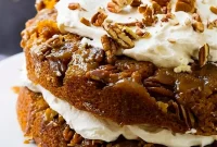 Decadent Pumpkin Praline Torte