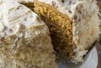 Golden Caramel Italian Cream Cake