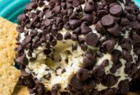 No-Bake Chocolate Chip Cheesecake Ball