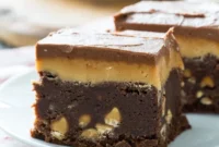 Decadent Double Frosted Peanut Butter Brownies
