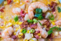 Spicy Cajun Shrimp and Corn Chowder