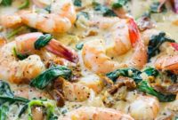 Shrimp in Tuscan Cream Sauce