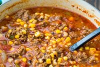 Southern Comfort Chili with Sausage