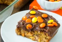 Reeses Pieces Peanut Butter Bar Delight