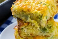 Golden Cheesy Broccoli Cornbread