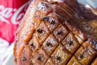 Sweet & Sticky Bourbon and Coke Glazed Ham