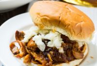 Smoky Bourbon Bacon Slow Cooker Pulled Chicken